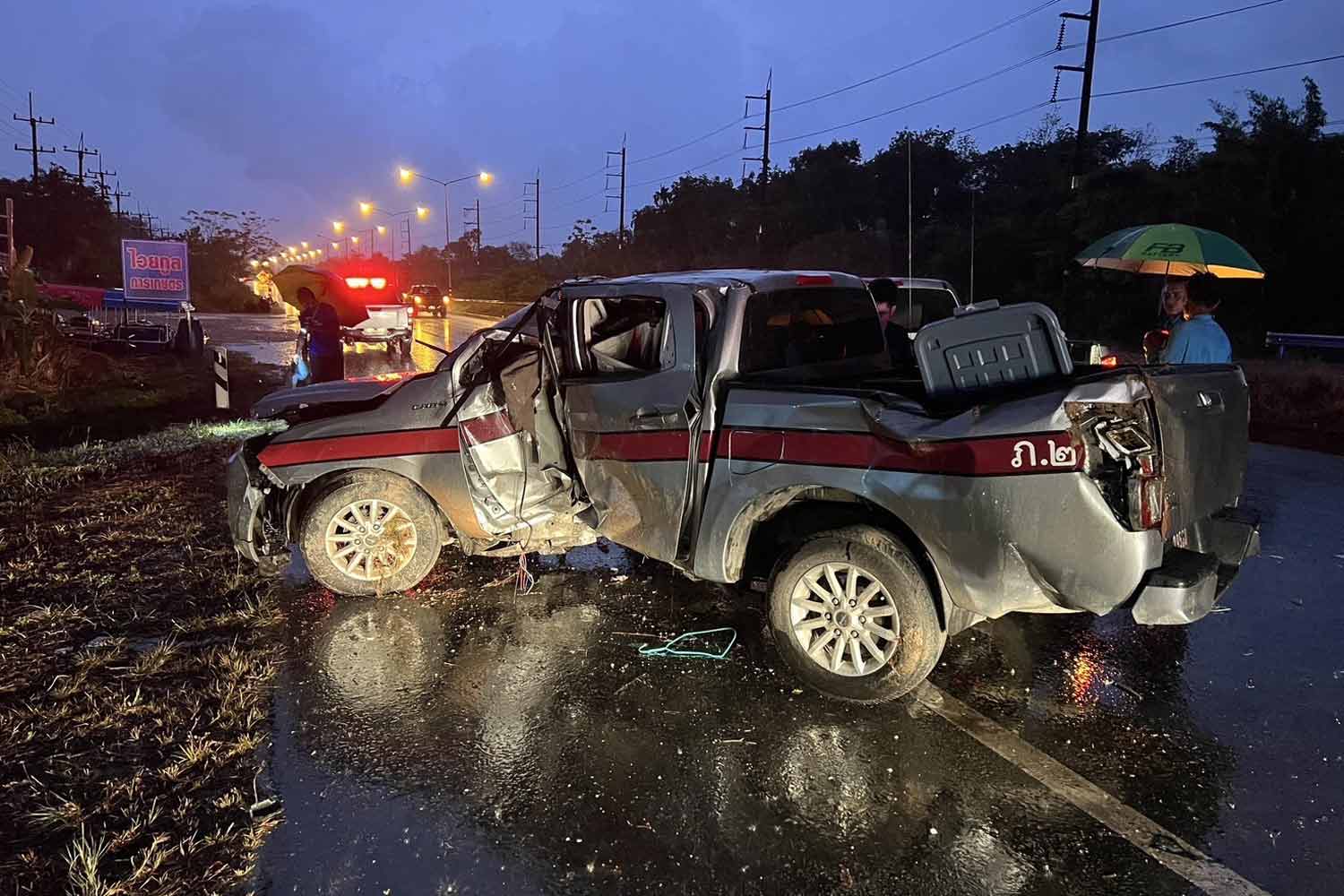 Полицейский-контрабандист разбился с контрабандным грузом