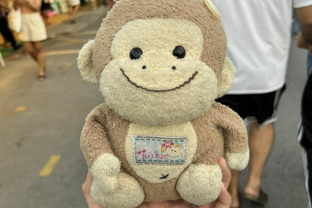 Тайская женщина зарабатывает 30 000 бат за воссоединение мужчины с куклой-обезьяной