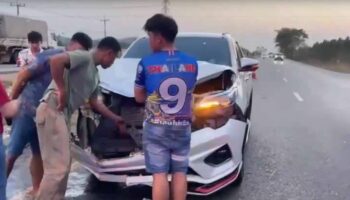 В аварии на мотоцикле на шоссе 331 погибла семейная пара в Чаченгсао