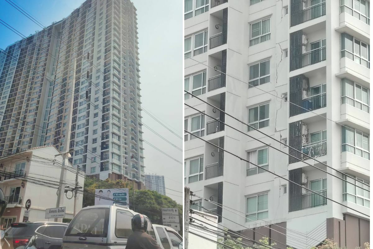 Кондоминиум в Чиангмае закрыли из-за появления трещин после землетрясения в Мьянме