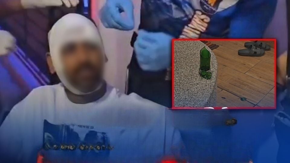 Тайский фрилансер накачивает индийского туриста бутылками после скандала с оплатой