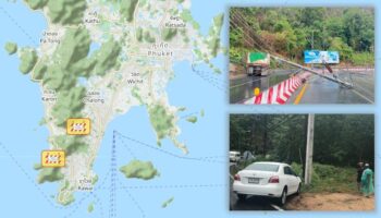 Дорожные аварии заблокировали подъезд к пляжу Ката с двух сторон