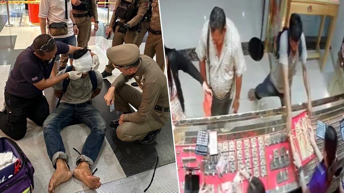 Драка в торговом центре: покупатели набросились на похитителя золота после неудачного побега (видео)