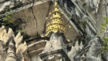 Землетрясение повредило храмы Чиангмая, ведутся восстановительные работы