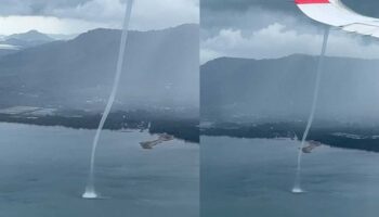 Летчик на Пхукете уклоняется от торнадо, когда приземляется в штормовой зоне (видео)