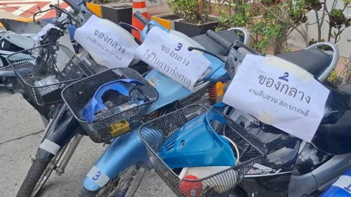 Полиция арестовала банду угонщиков мотоциклов в Самут-Пракане