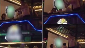 Пьяный китайский турист разбрасывается деньгами, в тайском ресторане начинается хаос