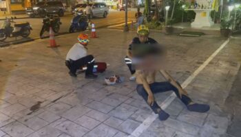 Синяки из-за бата: водитель микроавтобуса в Паттайе окровавлен в драке на почве пива