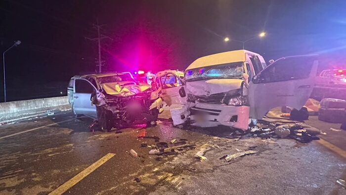 Авария на шоссе Чумпхон привела к многочисленным травмам на фоне неразберихи в дорожных работах