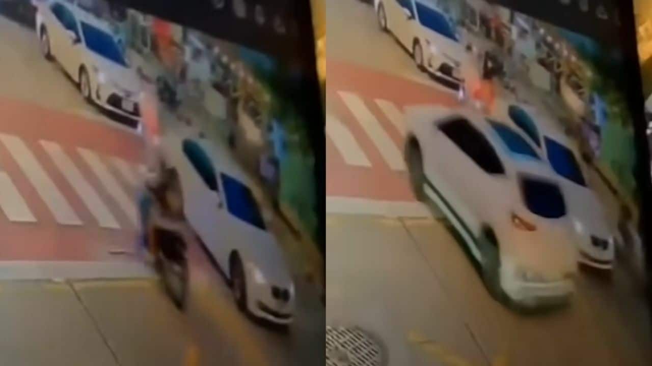 Водитель в Бангкоке сбил мотоциклиста за то, что тот остановился на "зебре"