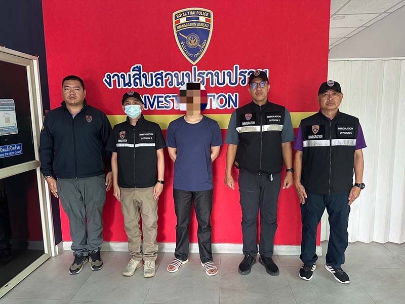 Гражданин Китая арестован за просрочку визы в Чиангмае