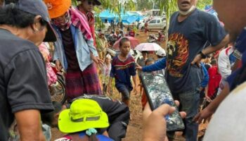 Молния ударила в ракетный фестиваль в Прачинбури, ранив двух женщин