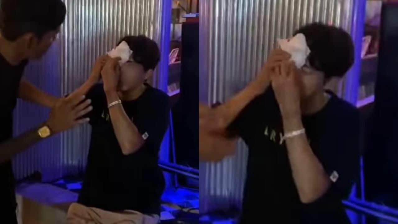 Мужчина из Южной Кореи порезал лицо стальной пластиной на пешеходной дорожке в Паттайе