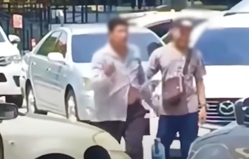 Мужчина сдается после масштабной дорожной стычки в Паттайе