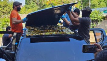 на границе в крыше автомобиля нашли 100 кг наркотиков, спрятанных