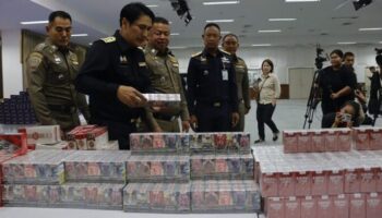 Нелегальная сеть по продаже сигарет ликвидирована, выписаны штрафы на 42 миллиона батов