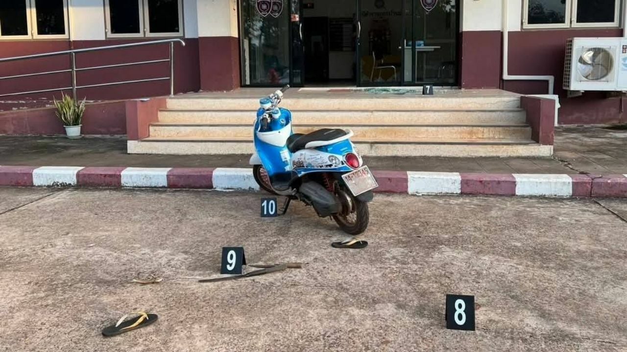 Тайский мужчина был застрелен после нападения с ножом в полицейском участке Сакон Накхон