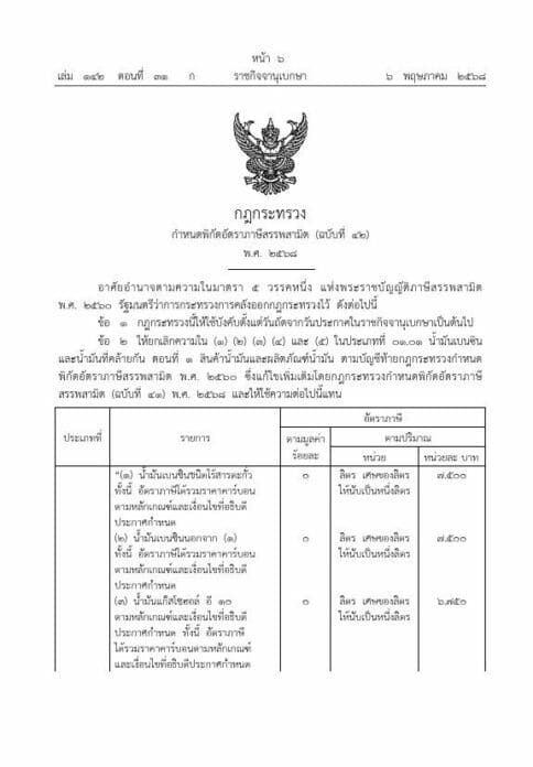Топливный шок: Таиланд повышает налоги на бензин и дизельное топливо из-за падения цен на нефть
