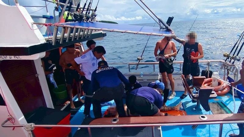 Турист госпитализирован после несчастного случая на морской рыбалке