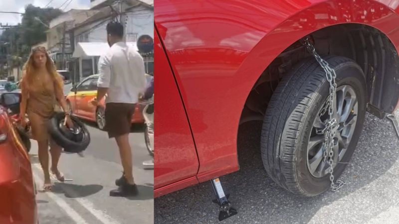 Туриста ждет суд за снятие полицейской блокировки с колеса машины