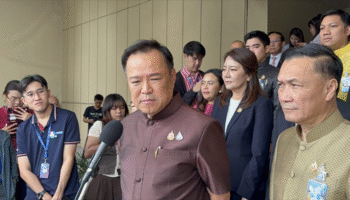 Анутис отверг предложение Пхеу Тхай, отказался от кресла министра внутренних дел; ожидается перестройка кабинета на этой неделе