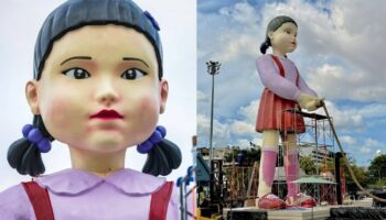 Гигантские куклы захватывают Бангкок в честь запуска третьего сезона Игры в кальмара