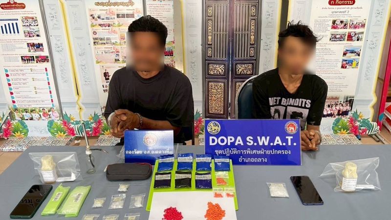 Двое наркоторговцев переданы в полицию властями Таланга