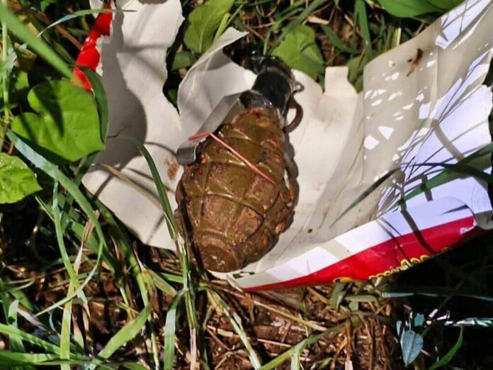 Женщину поймали с гранатой после того, как она сбежала с полицейского контрольно-пропускного пункта Лоэй