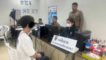 Подозреваемый китаец выпрыгнул из окна полицейского участка в Паттайе (видео)