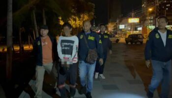 Пойман: вор на пляже Паттайи уличен в сокрытии добычи в кустах