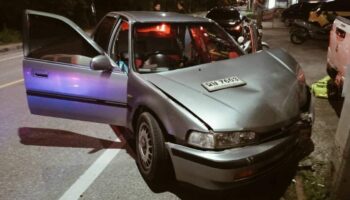 Пострадавший тайский мужчина лжет, чтобы защитить пьяную девушку после автомобильной аварии