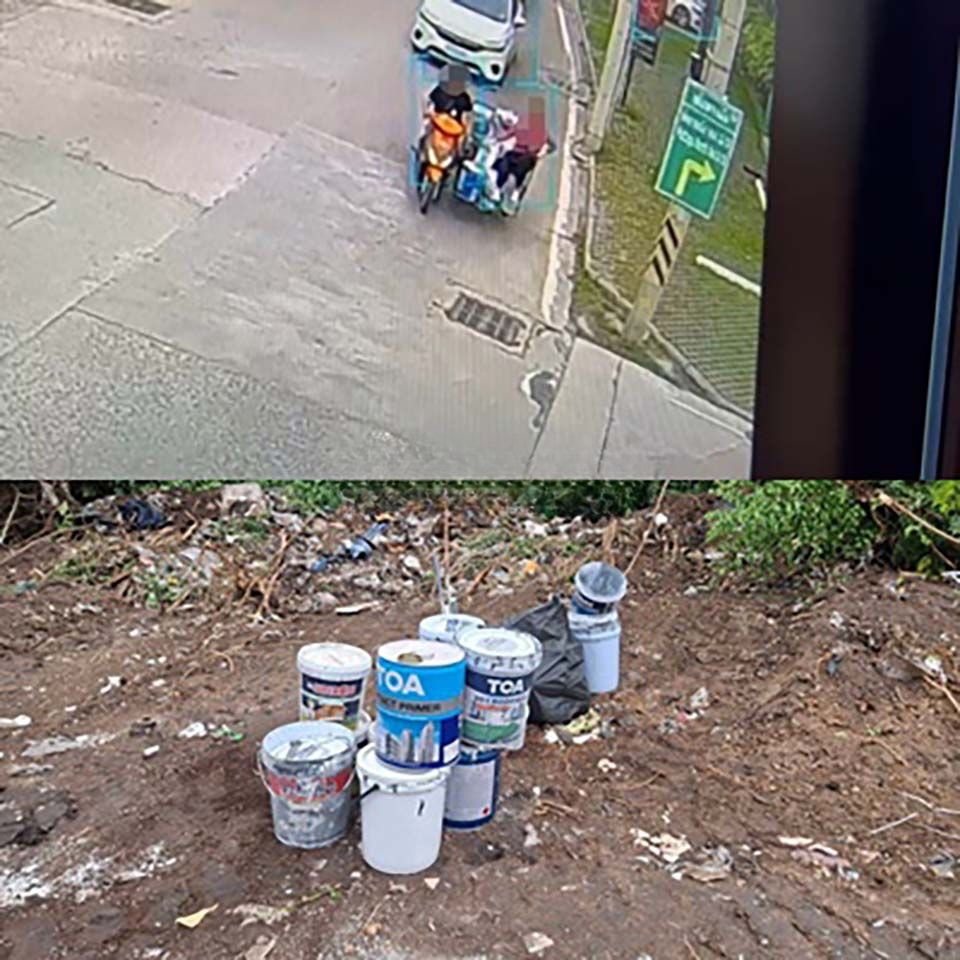 CCTV ловит выбрасывателей мусора в зелёной зоне Паттайи