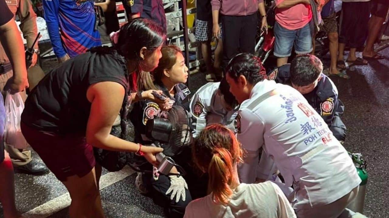 Викинг-аттракцион в бангкокском парке аттракционов оставил школьницу без сознания