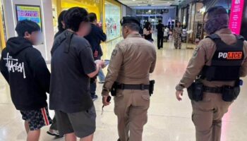 Два подозреваемых задержаны в robberie на 3,4 миллиона бат в торговом центре Бангкока