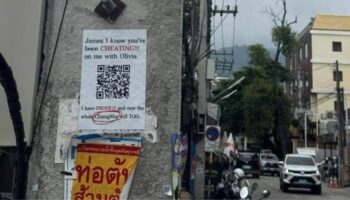 Жители Чиангмая боятся мошенничества, поскольку плакаты о любовном скандале появляются по всей провинции