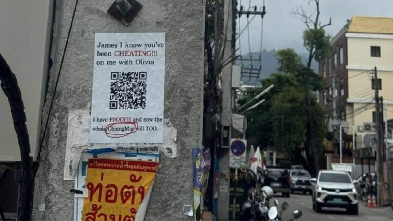 Жители Чиангмая боятся мошенничества, поскольку плакаты о любовном скандале появляются по всей провинции
