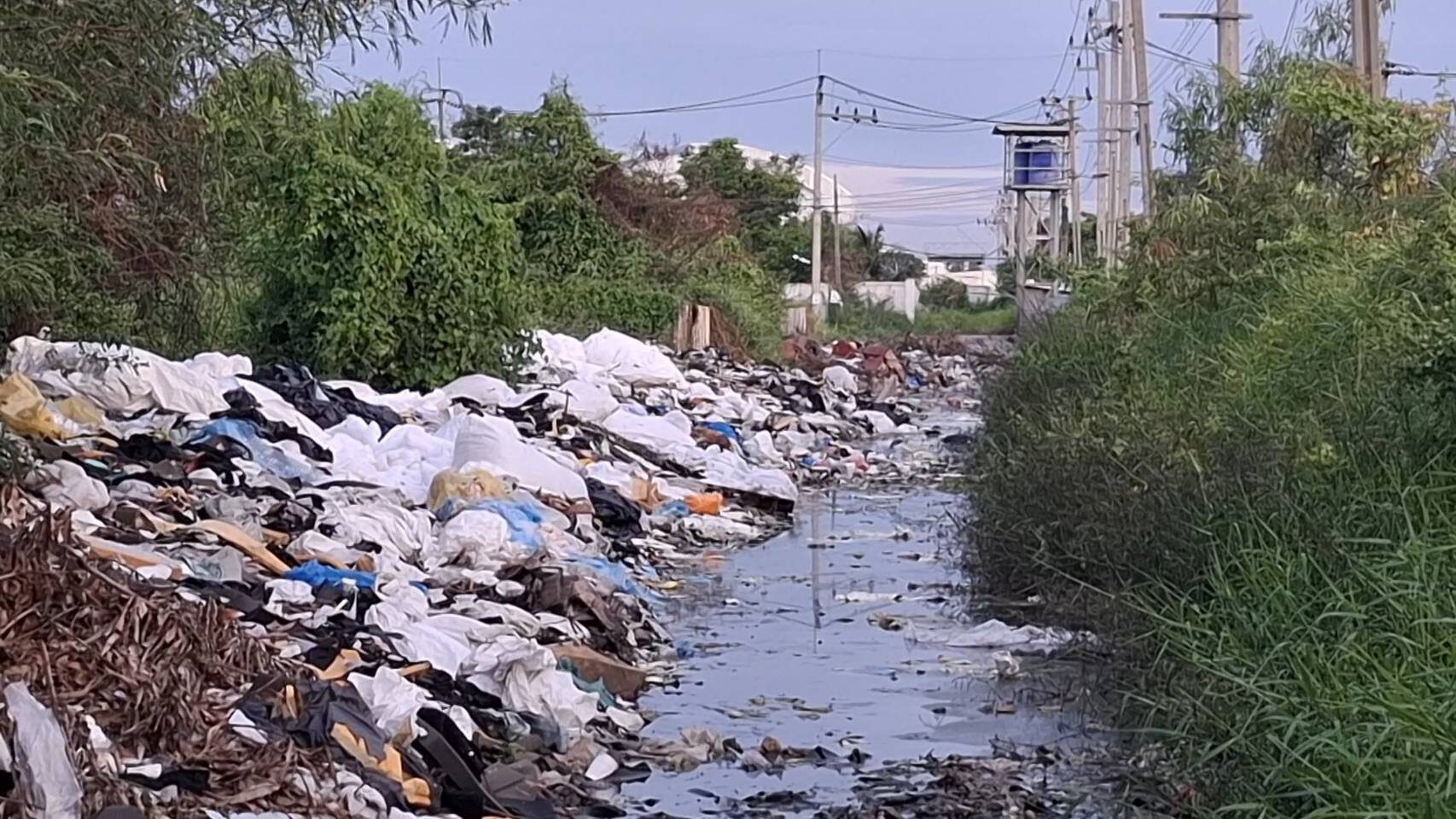 Незаконное сбрасывание отходов беспокоит жителей Банг-Пхли
