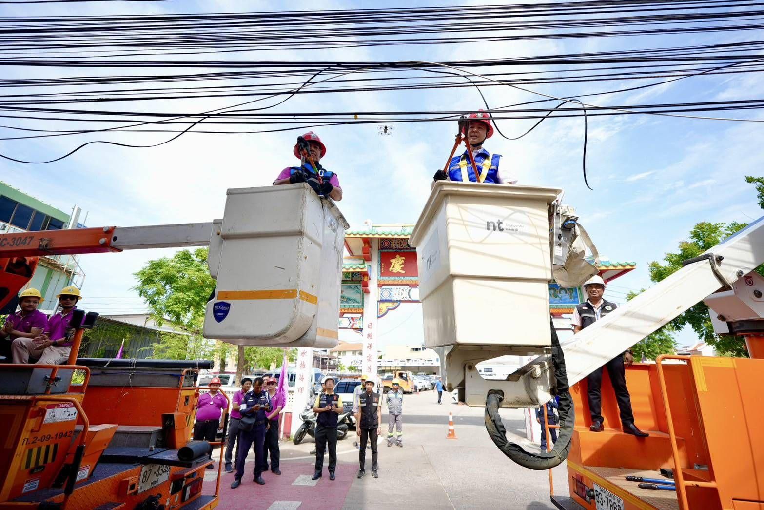 Паттайя сокращает спагетти-провода в рамках крупной реконструкции города