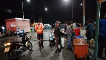 Пьяный камбоджийский рыбак тонет после падения с тайского причала