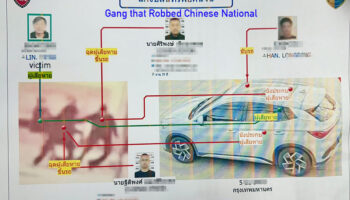 Пятеро арестованы в Паттайе за мошенническое ограбление под видом полиции, включая китайского главаря.