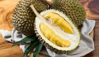 Разнообразие дурьяна притягивает туристов из Малайзии и Сингапура в Ялу, Бетонг.