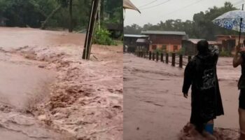 Сильные наводнения ударили по провинции Нан на фоне предупреждения о сильных дождях (видео)