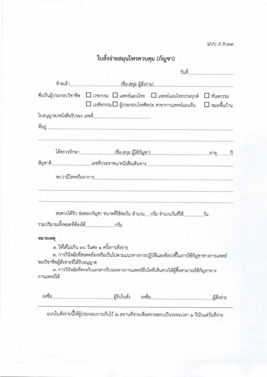 Таиланд вводит форму рецепта на каннабис для 15 состояний