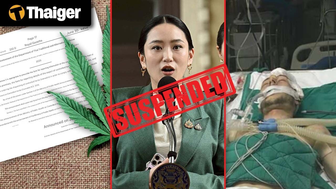 Тайланд Видео Новости | Премьер-министр Таиланда Паетонгтарн приостановлен amid скандал с утечкой аудио, связанный с Камбоджей, Таиланд вводит форму рецепта для регулирования использования медицинского каннабиса