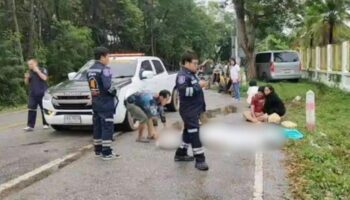 Тайская мать смертельно сбита автомобилем сына во время совершения добрых дел