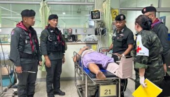 Тайские полицейские пострадали от минометного огня камбоджийцев в Сисакете