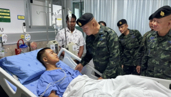 Трое тайских солдат получили ранения в результате взрыва мины во время пограничного патрулирования, один из них лишился ноги