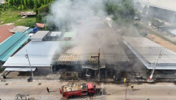 Устал и уволен! Пожар в гараже Паттайи вспыхивает после ошибки с топливом