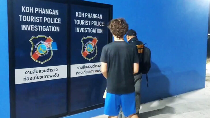 Французский отец в восторге, так как туристическая полиция нашла потерянного сына на Ко Пхангане