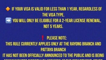 Экспаты в Паттайе обеспокоены ужесточением правил получения водительских прав